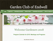 Tablet Screenshot of gardenclubofendwell.org